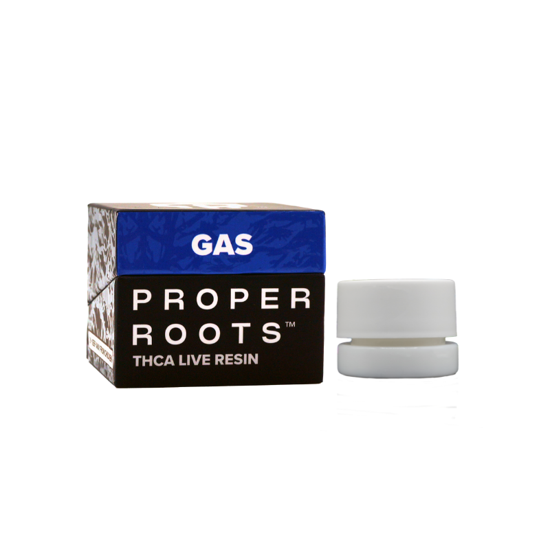 PRE-ORDER: Proper Roots THCA Live Resin Badder 1G (Case of 6) / GAS (H) Jet Fuel